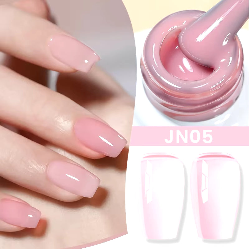 10Ml Jelly Nude Gel Nail Polish 50 Colors Semi Transparent Nail Art Nail Supplies Soak off UV LED Nails Gel Varnish
